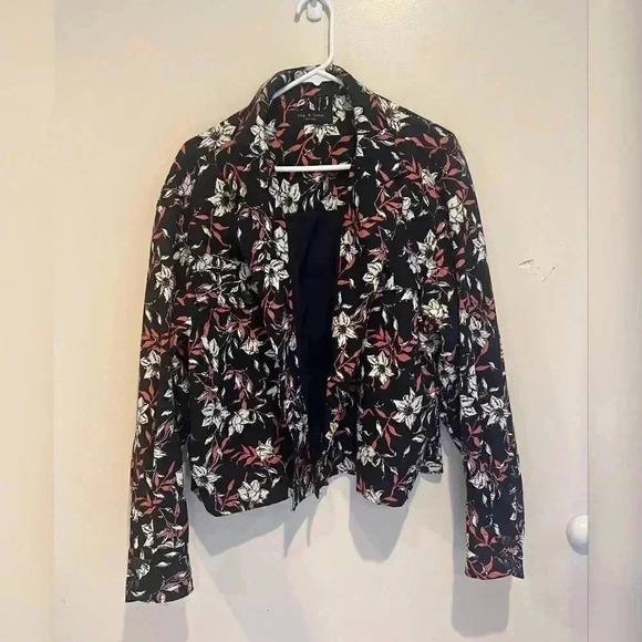 Rag & Bone Jessie Floral Print Linen Shirt Jacket NEW - Picture 5 of 8